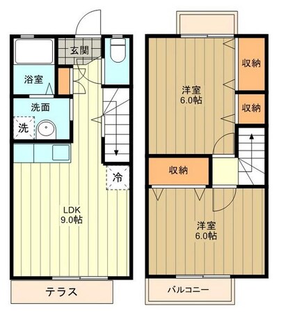 コート西砂の物件間取画像